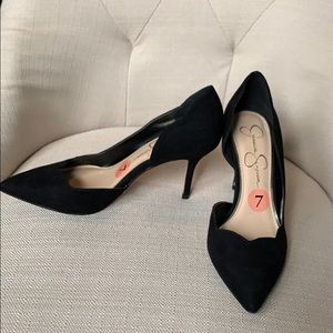 Jessica Simpson black high heels